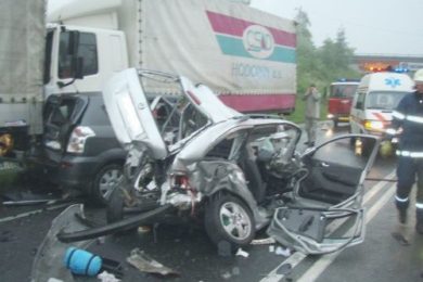 Dopravní nehoda vypadala hrůzostrašně. Foto: archiv hasičů