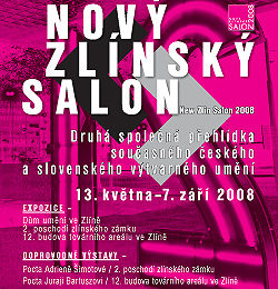 Plakát upozorňující na V. Nový zlínský salon. Zdroj: www.kgvu.zlin.cz