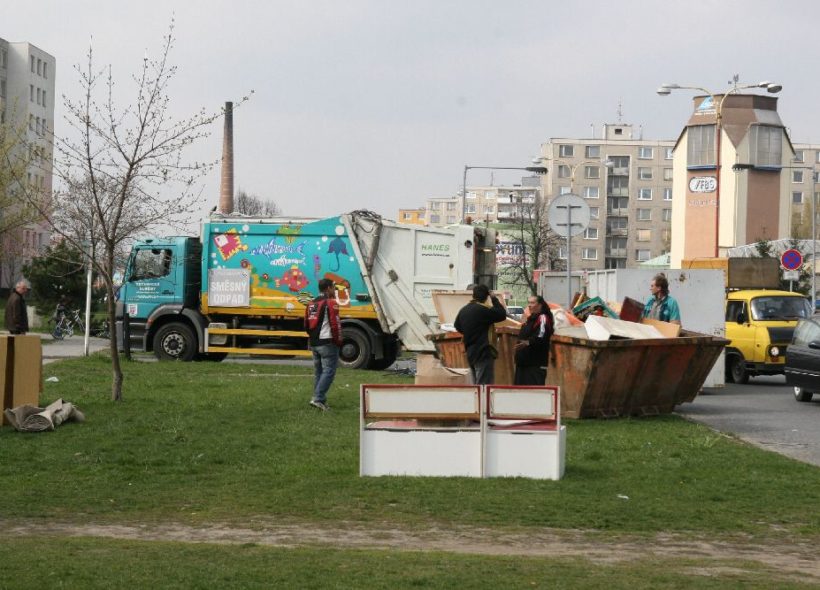 Během sběrových sobot mají obyvatelé města příležitost zbavit se pohodlně velkoobjemového odpadu.