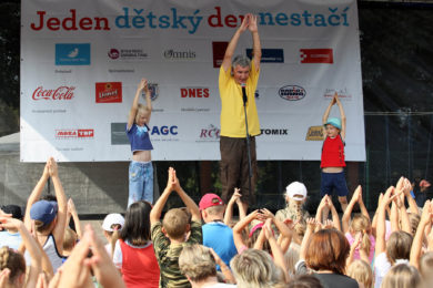 Největší ohlas vzbudil mezi dětmi se svým programem bavič Michal Nesvadba.