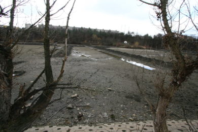 Vypuštěný hamerský rybník - duben 2009
