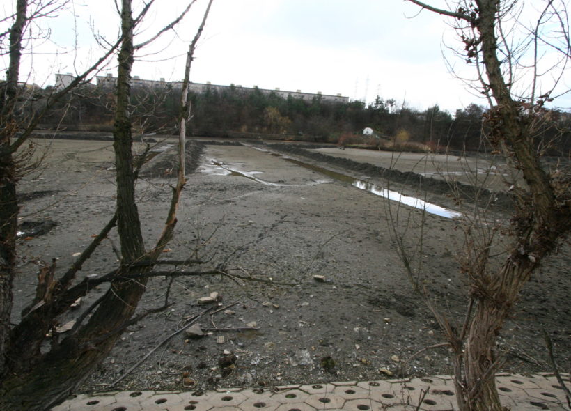 Vypuštěný hamerský rybník - duben 2009