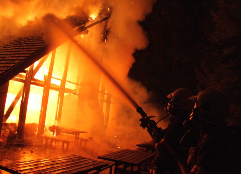 Požár restaurace Kocanda ve Zlíně