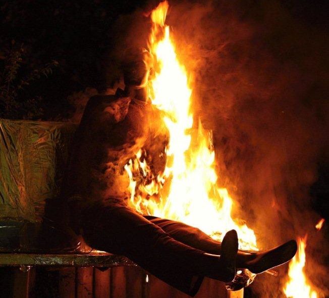 Hořící muž ve Vysočanech