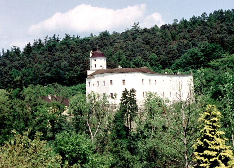 Pohled na hrad Malenovice.