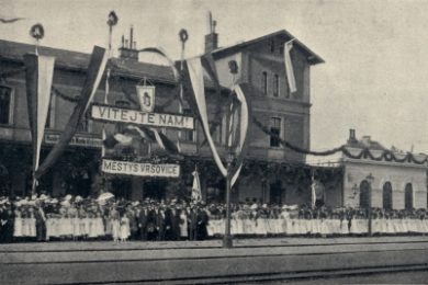 Vršovické nádraží před r. 1902