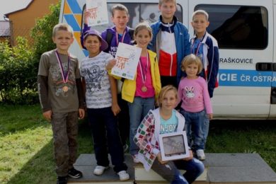 Mladí ostravští judisté po turnaji v Dobré. 