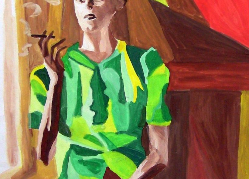V Galerii Idea můžete vidět například obraz Střepy malířky Hany Jirsové. 