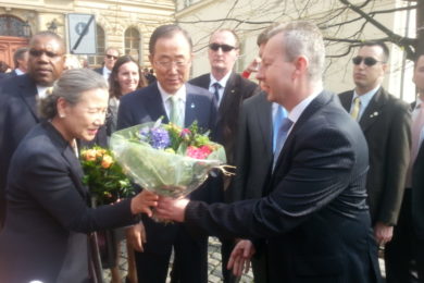 Ministr životního prostředí Richard Brabec se setkal s generálním tajemníkem OSN Pan Ki-Munem