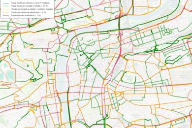 Díky přehledné mapě se nemusíte bát vyrazit na kole ani do centra města. Jen pečlivě vybírejte trasu