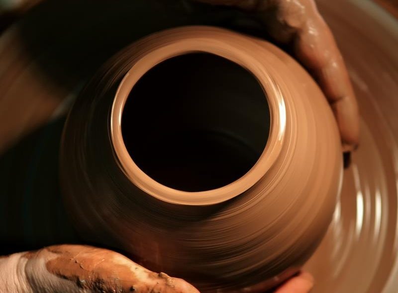 Ručně vyráběnou keramiku si nakoupíte u Anděla.