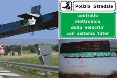 Uvidíte-li na italských silnicích tuto informační tabuli, sundejte nohu z plynu