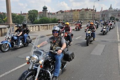 Spanilá jízda na Prague Harley Days