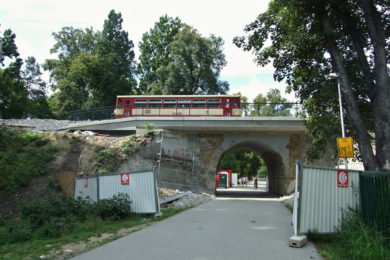 Oprava železniční tratě z Prahy do Kralup nad Vltavou