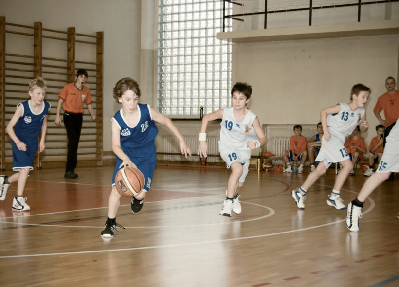 Basketbalové utkání mladších žáků USK Praha