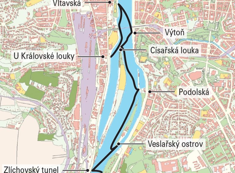 Kvůli plavebním komorám, přes které by se vodní tramvaje nedostaly, by pokryly jen část Prahy
