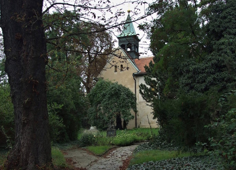 Kostel. sv. Klimeta je nejstarší dochovanou stavbou na Praze 7