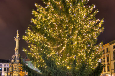 O víkendu se rozsvítí vánoční stromy na náměstích.