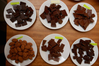 Ochutnejte z dvanácti druhů čokolády...