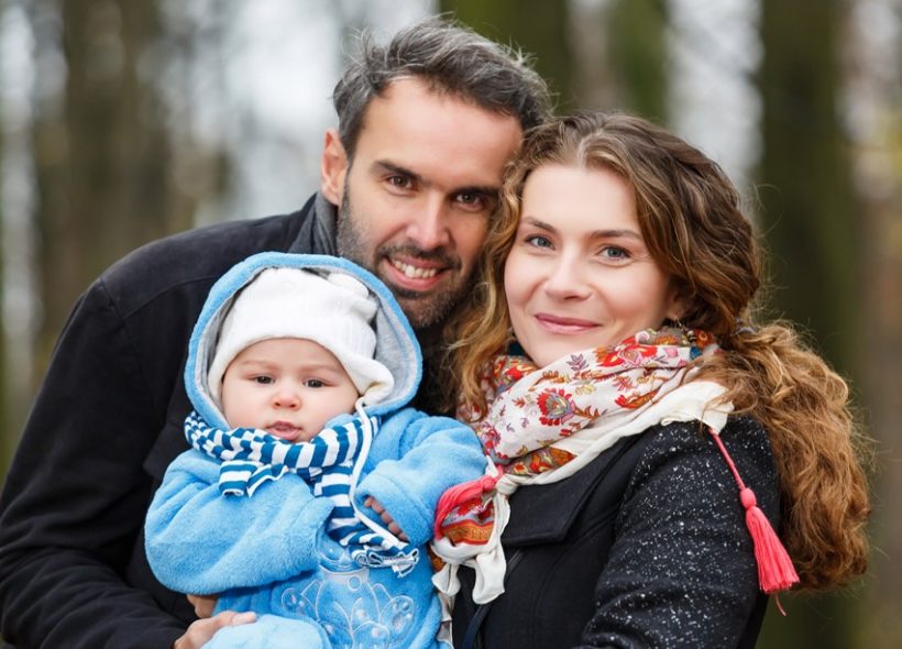 Sylvie Krupanská s partnerem, zpěvákem Patrikem Kee a synem Mikulášem. Foto: Robert Mročka