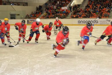 Mladí hokejisté trénují v moderní hale Polárka.