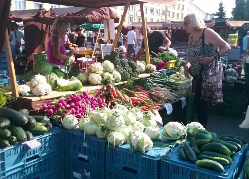 Farmářské trhy na Kubáni.