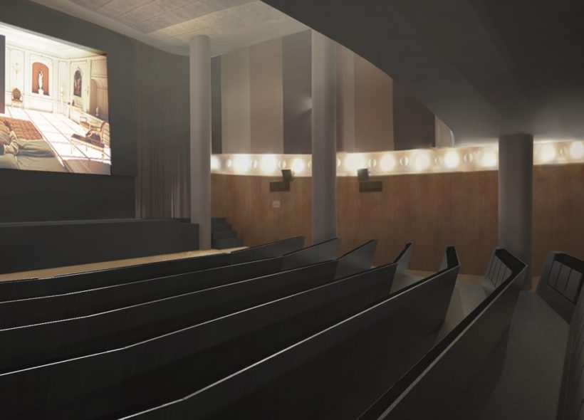 Vizualizace projektu na obnovu sálu kina Oko.