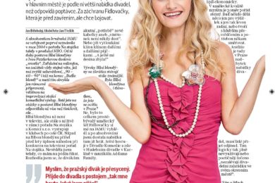 Rozhovor Iva Pazdejková pro časopis Naše Praha