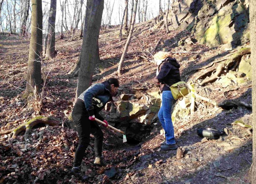 Dobrovolníci uklízeli les v údolí Podhořského potoka.