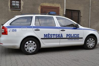 Vůz městské policie.