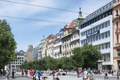 Spodní část Václavského náměstí se začne revitalizovat v roce 2018.