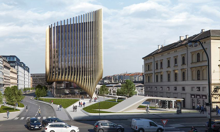 Jedna z nových budov, která má vyrůst u Masarykova nádraží, zdroj Penta