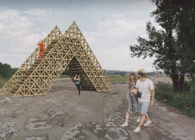 Vizualizace jedné z instalací na Rohanském ostrově, zdroj Landscape