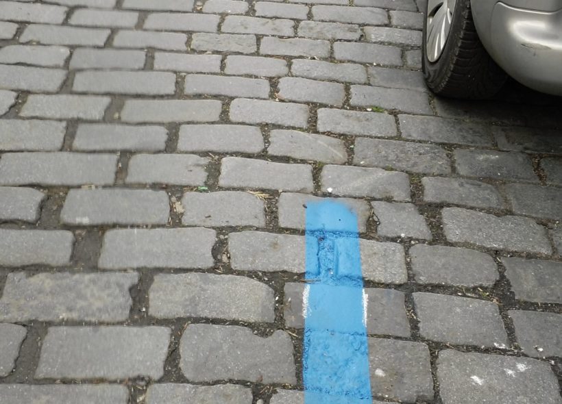 Modré parkovací zóny Praha - foto Jan Bělohubý, Naše Praha
