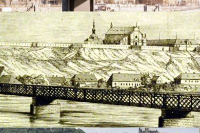 Most podle  IPR nahoře, uprostřed most z 19. Století, dole vizualizace SŽDC. Mimochodem, když se stavěl ten z roku 1901, Pražané protestovali a chtěli ten starý.