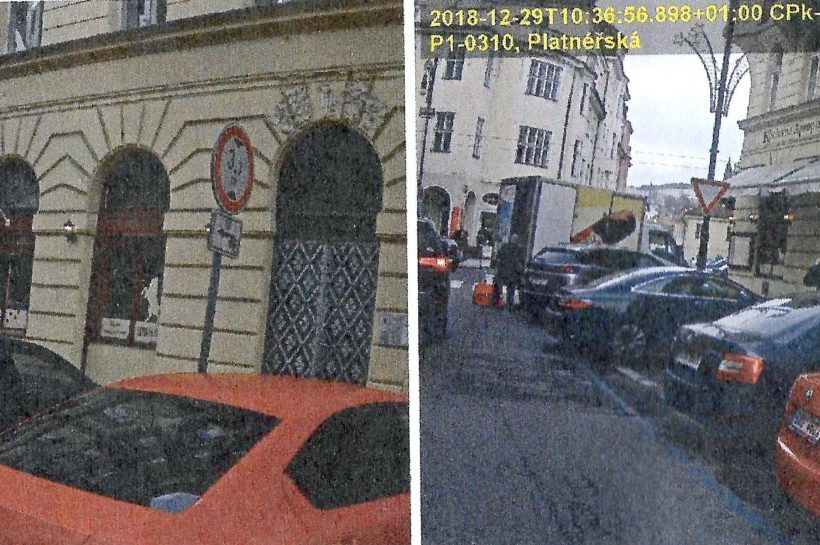 Rezidenti by uvítali také odtahy, protože pokuta za parkování  může sice "bolet" ale místo rezidentům nenajde... Ilustrační repro z pokutové výzby  Prahy 1  IK