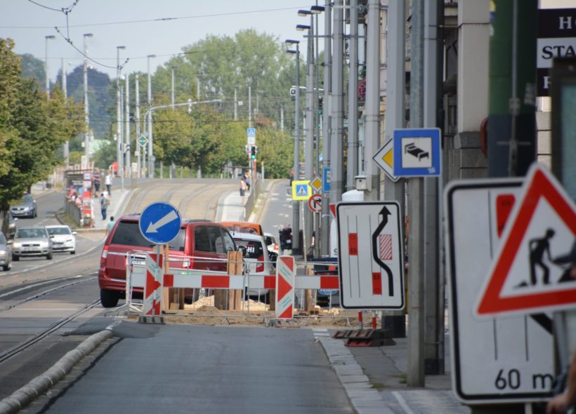 Tentokrát se bude v tomto úseku opravovat tramvajová trať Foto Ivan Kuptík