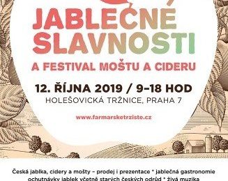 V sobotu 12. října se budou v holešovické tržnici v Praze 7 od 9 do 18 hodin konat Jablečné slavnosti a festival moštu a cideru.