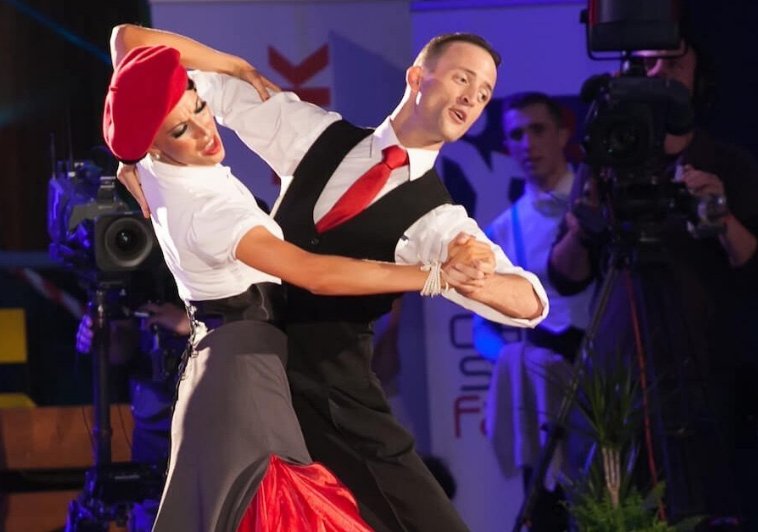 Mistři ČR Vítězslav Rázek a Kristýna Mücková. Foto Zdroj Škola tance pro všechny