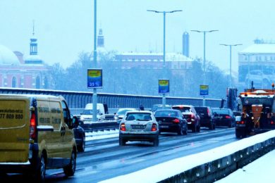 Tak takhle to vypadlo v Praze v roce 2014, ale ne o Vánocích , možná že se takové zimy  ani nedočkáme . Foto Ivan Kuptík