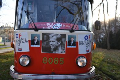 Havlova tramvaj, takjak jezdí v ulicích. Foto Zdroj Praha.eu