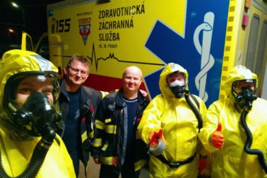 Záchranářský tým specilizovaných činnosti pražské záchranky. Zdroj ZZSHMP