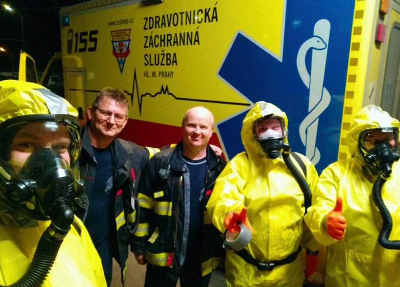 Záchranářský tým specilizovaných činnosti pražské záchranky. Zdroj ZZSHMP