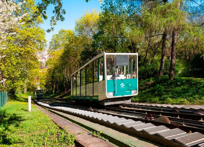 Lanovka na Petřín foto Ivan Kuptík