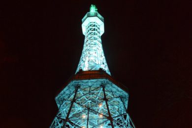 Na sv. Patrika svítí Petřín zeleně. Foto Ivan Kuptík