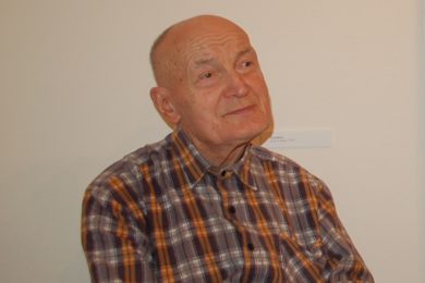 Malíř Josef Lang na snímku z Langova domu z roku 2012.  Foto: archiv