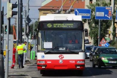 Praha už delší dobu trolejbusy testuje na lince 58, která jezdí z Palmovkydo Letňan. Ilustrační foto Ivan Kuptík