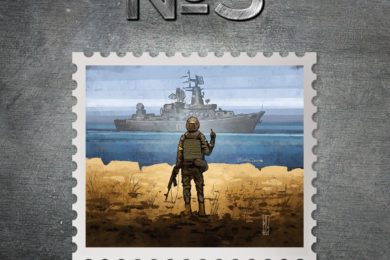 Ukrajinská pošta vydá známku &#8222;Ruská válečná lodi, jdi do pr*ele!&#8220;