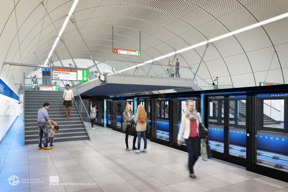 Při budování pražského metra linky D bude třeba regulovat dopravu na povrchu.