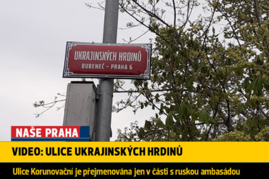 Přejmenovaná ulice Ukrajinských hrdinů
